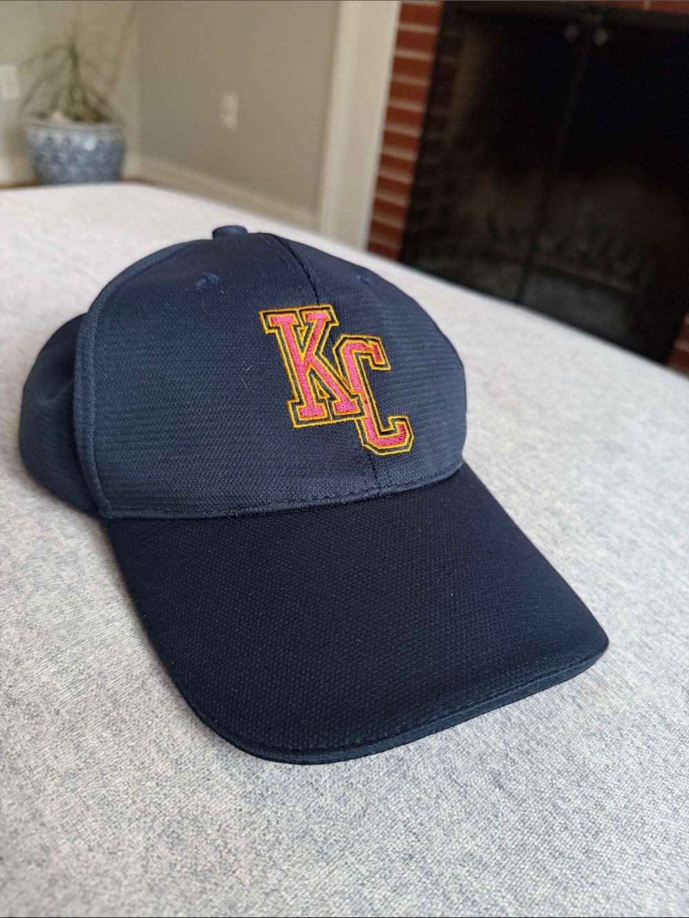 KC Embroidered Logo Navy Baseball Cap